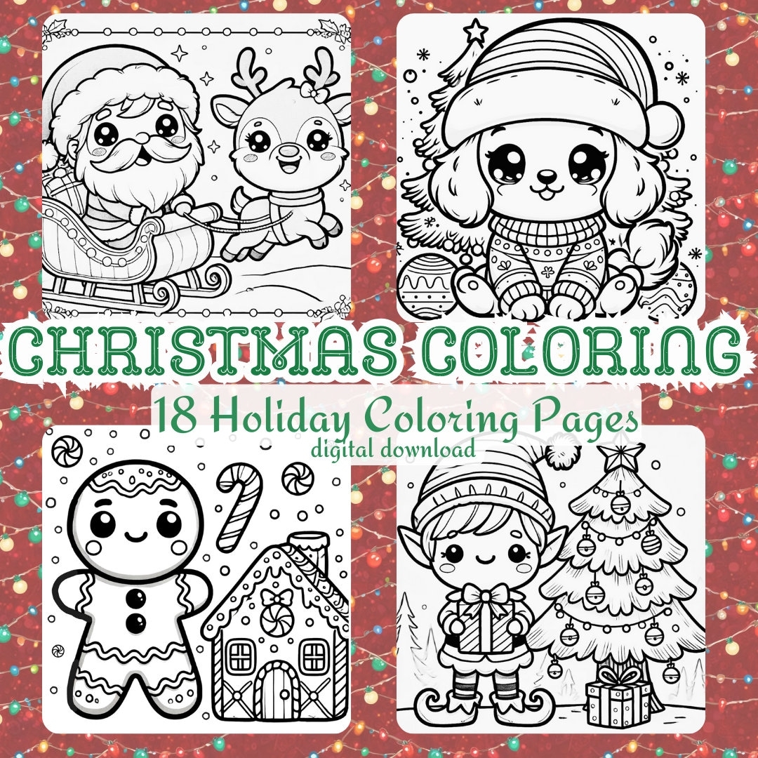 Free Christmas Coloring Pages For Preschoolers