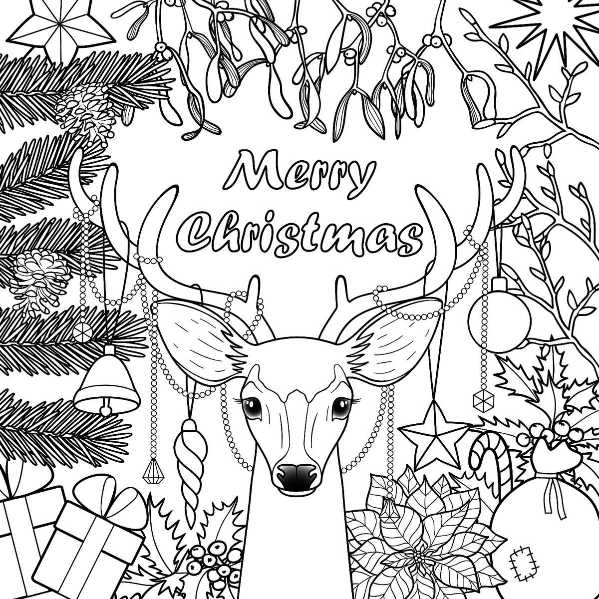 Printable Christmas Coloring Page