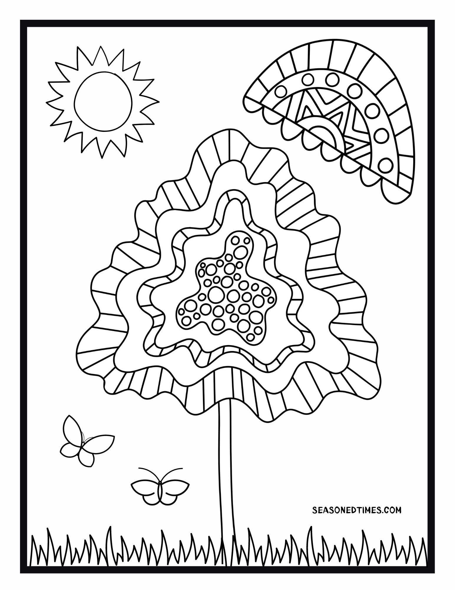 Free Large Print Coloring Pages For Seniors