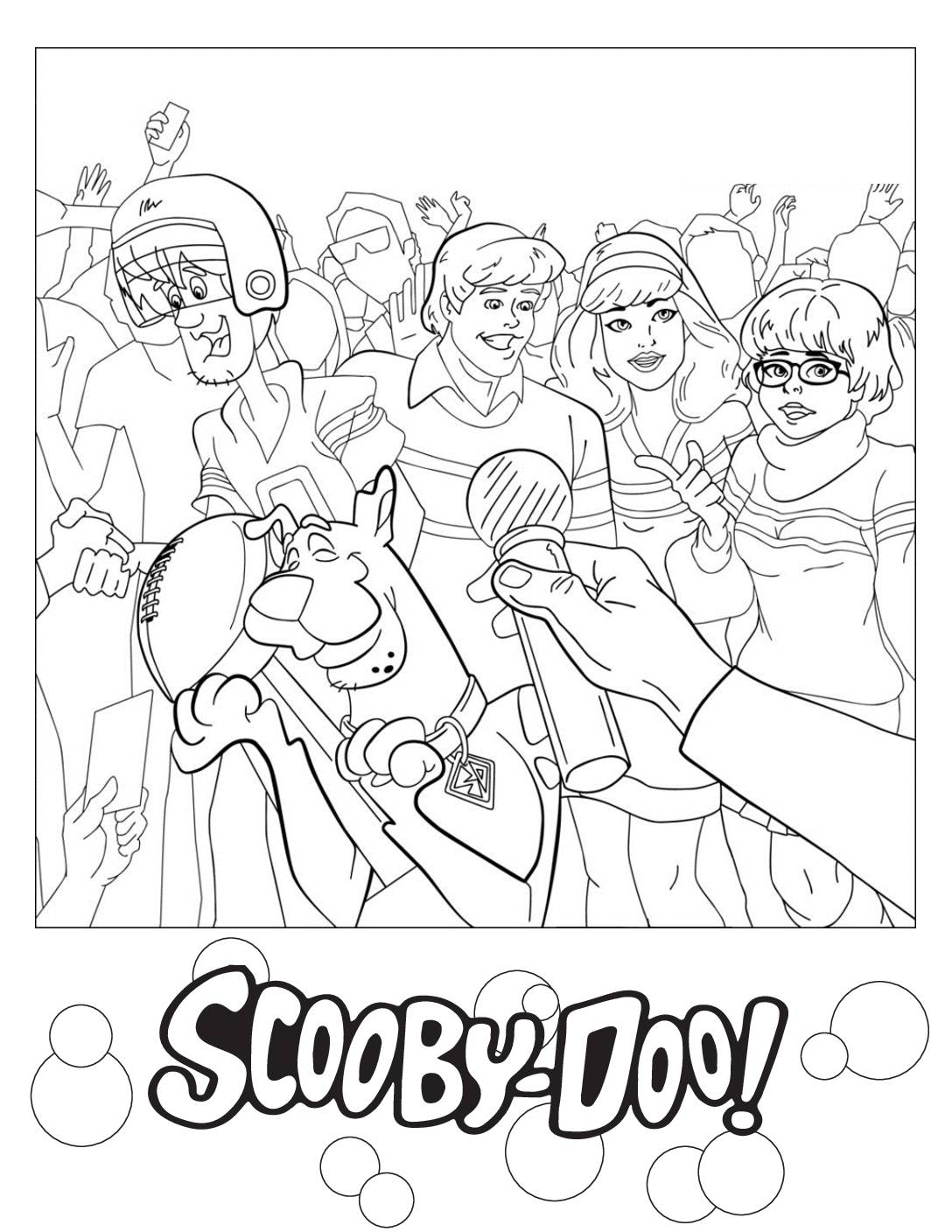 Scooby Doo Coloring Pages Printable Free