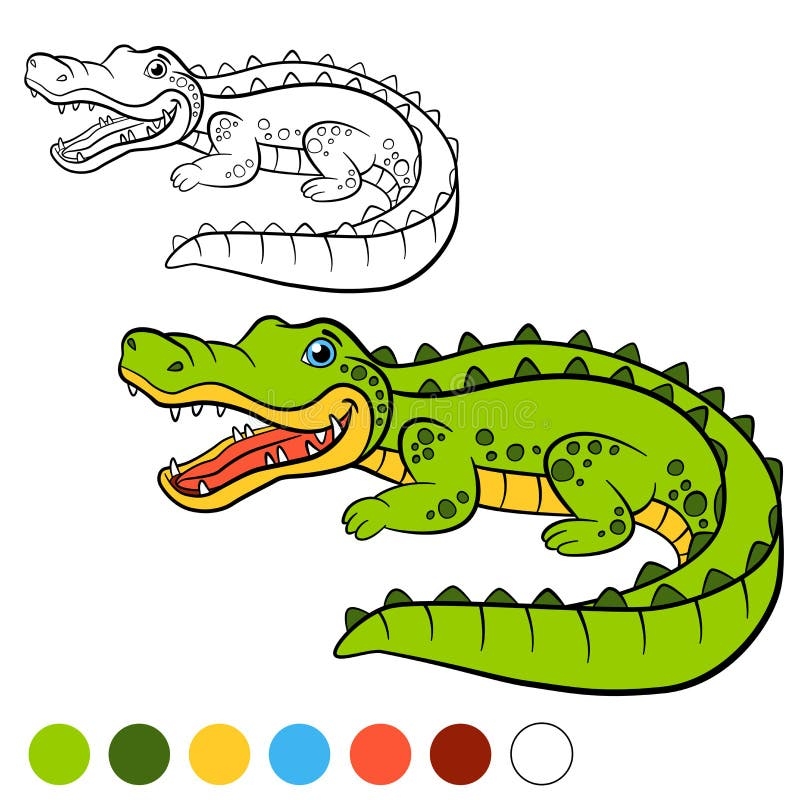 Free Alligator Coloring Pages