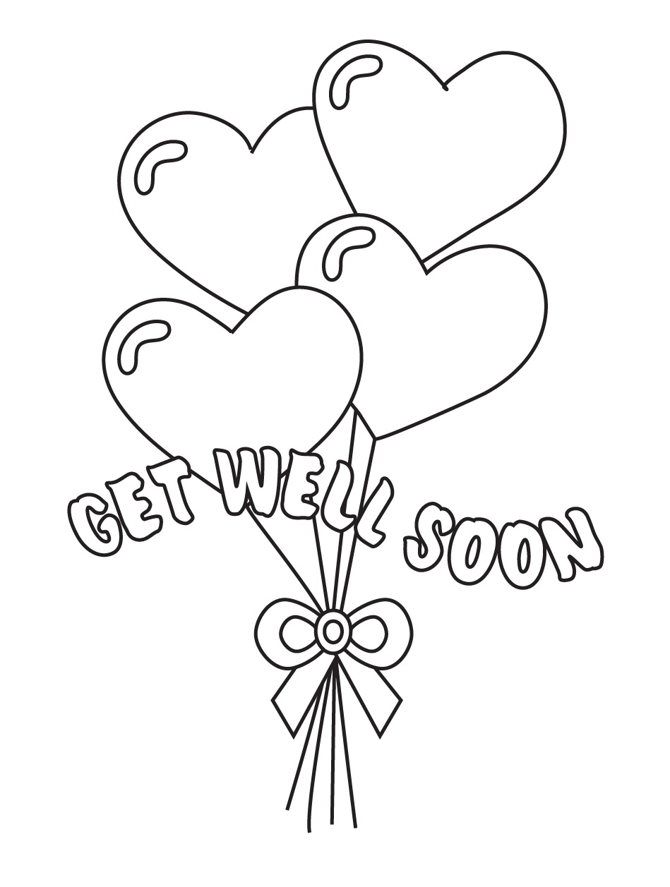 Coloring Pages Get Well Soon Coloring Page