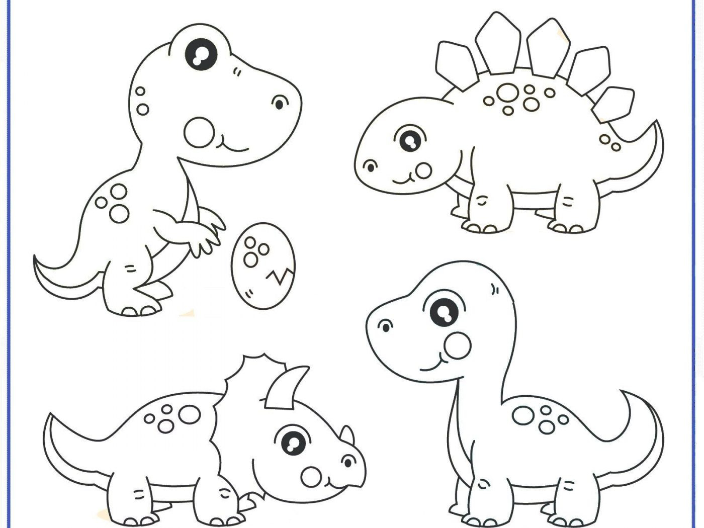 Free Printable Dino Coloring Pages