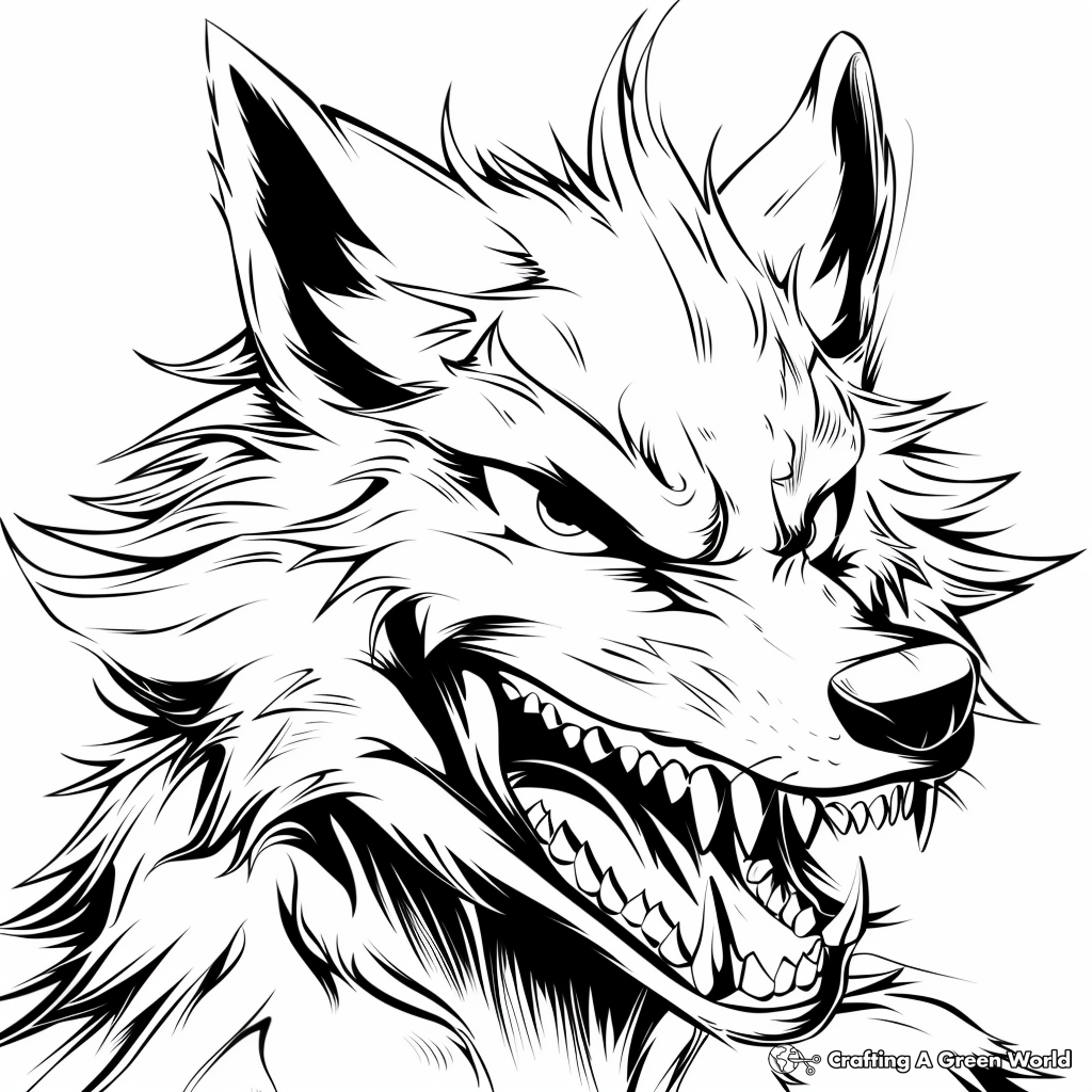 Free Coloring Pages Wolf