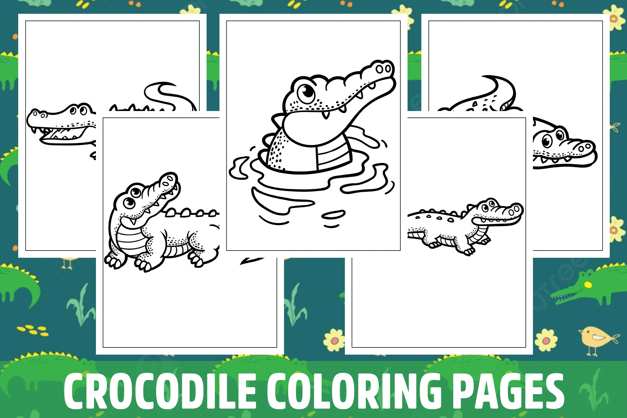 Crocodile Coloring Pages For Kids Girls Boys Teens Birthday School Activity Made By Teachers