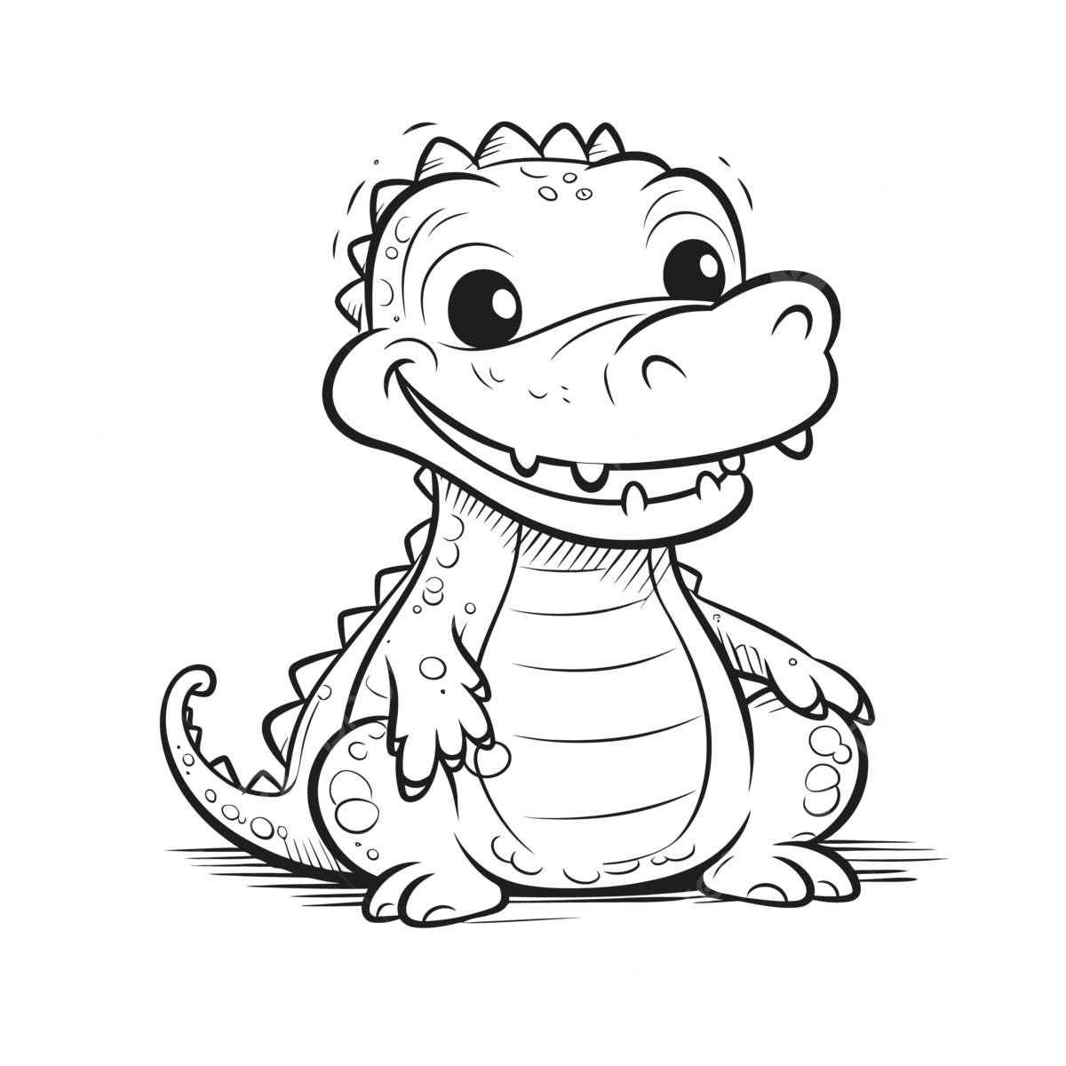 Cute Alligator Coloring Pages Outline Sketch Drawing Vector Wing Drawing Alligator Drawing Ring Drawing PNG And Vector With Transparent Background For Free Download