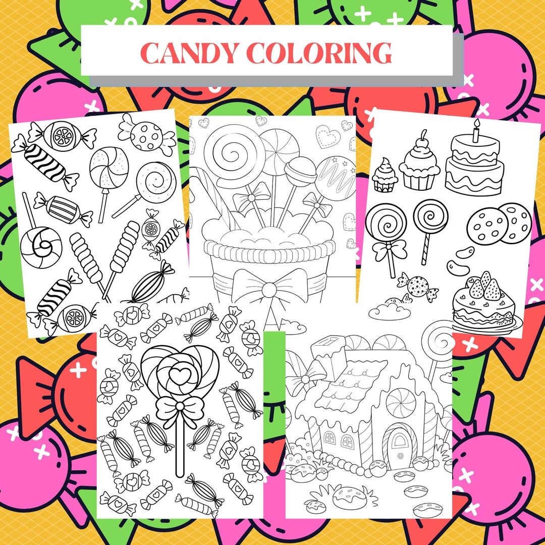 Candy Coloring Pages Free