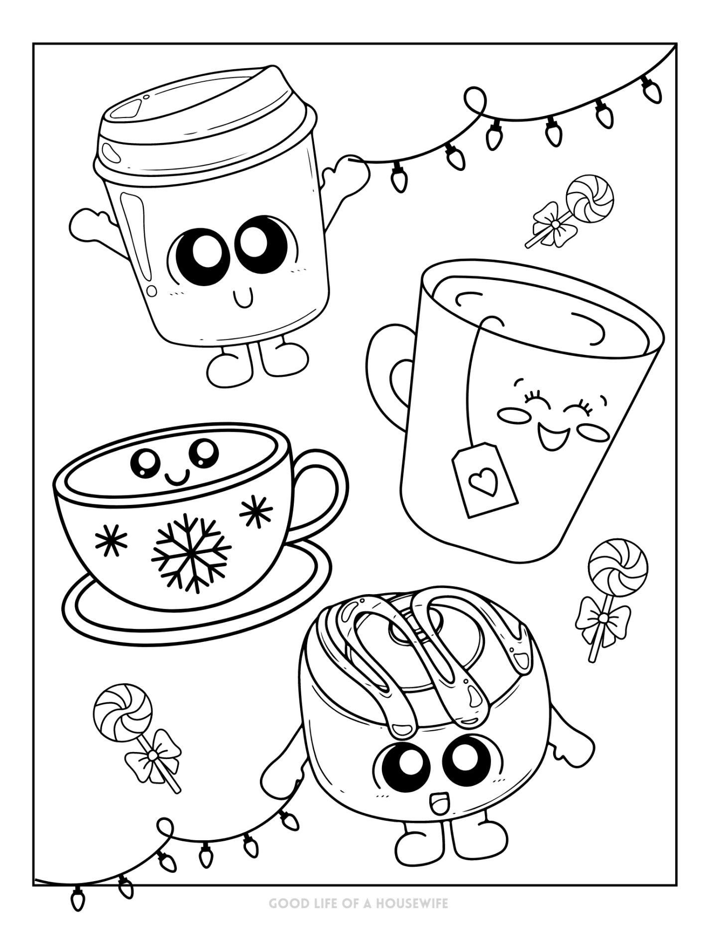 Free Christmas Coloring Pages Printable For Kids