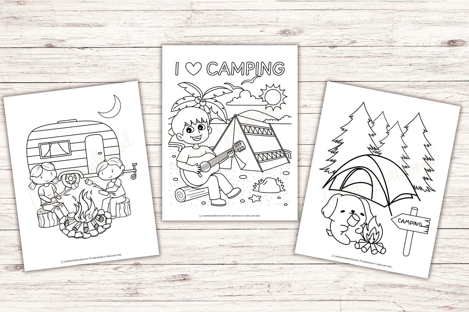 CUTE Coloring Pages Of Camping Cassie Smallwood