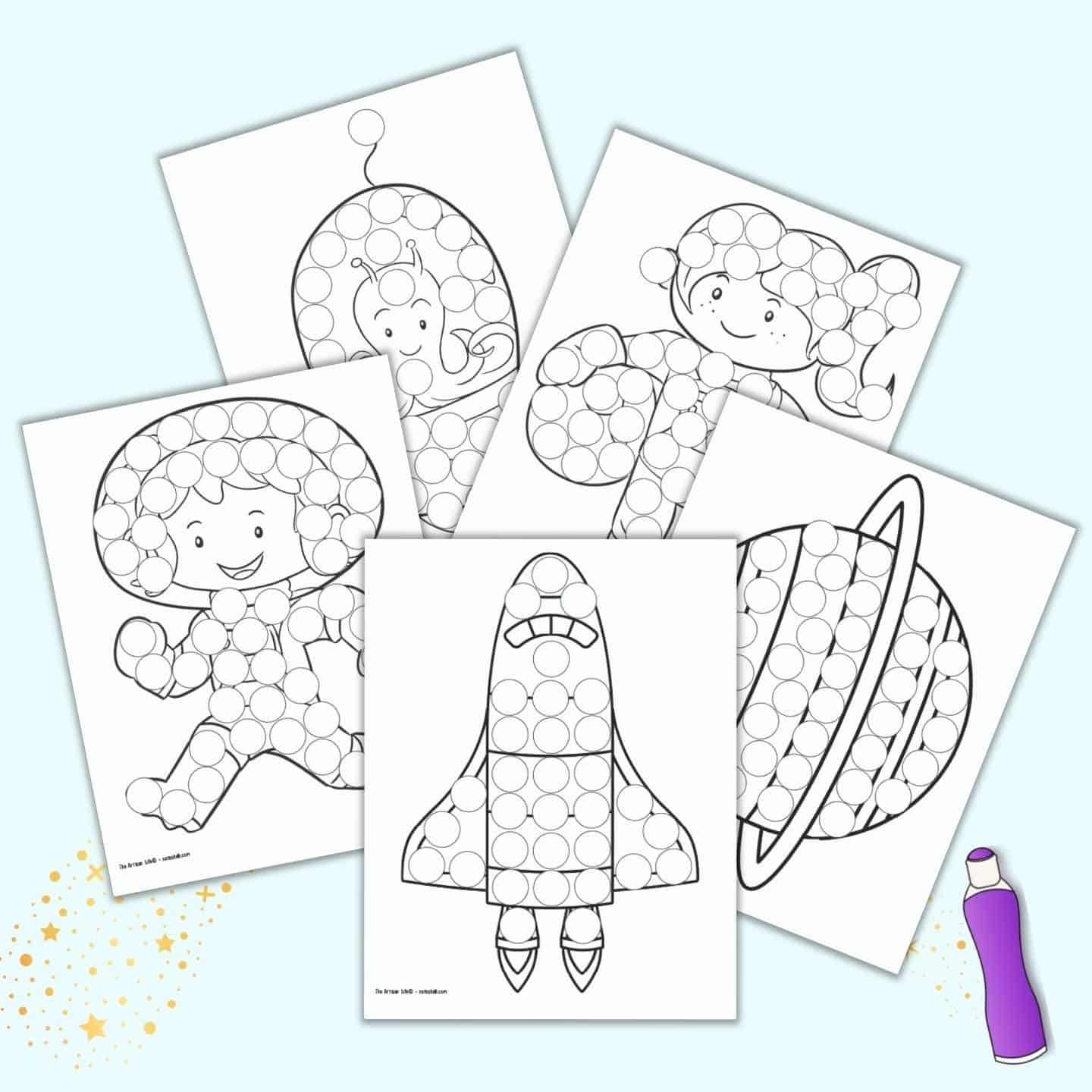 Free Dot Coloring Pages