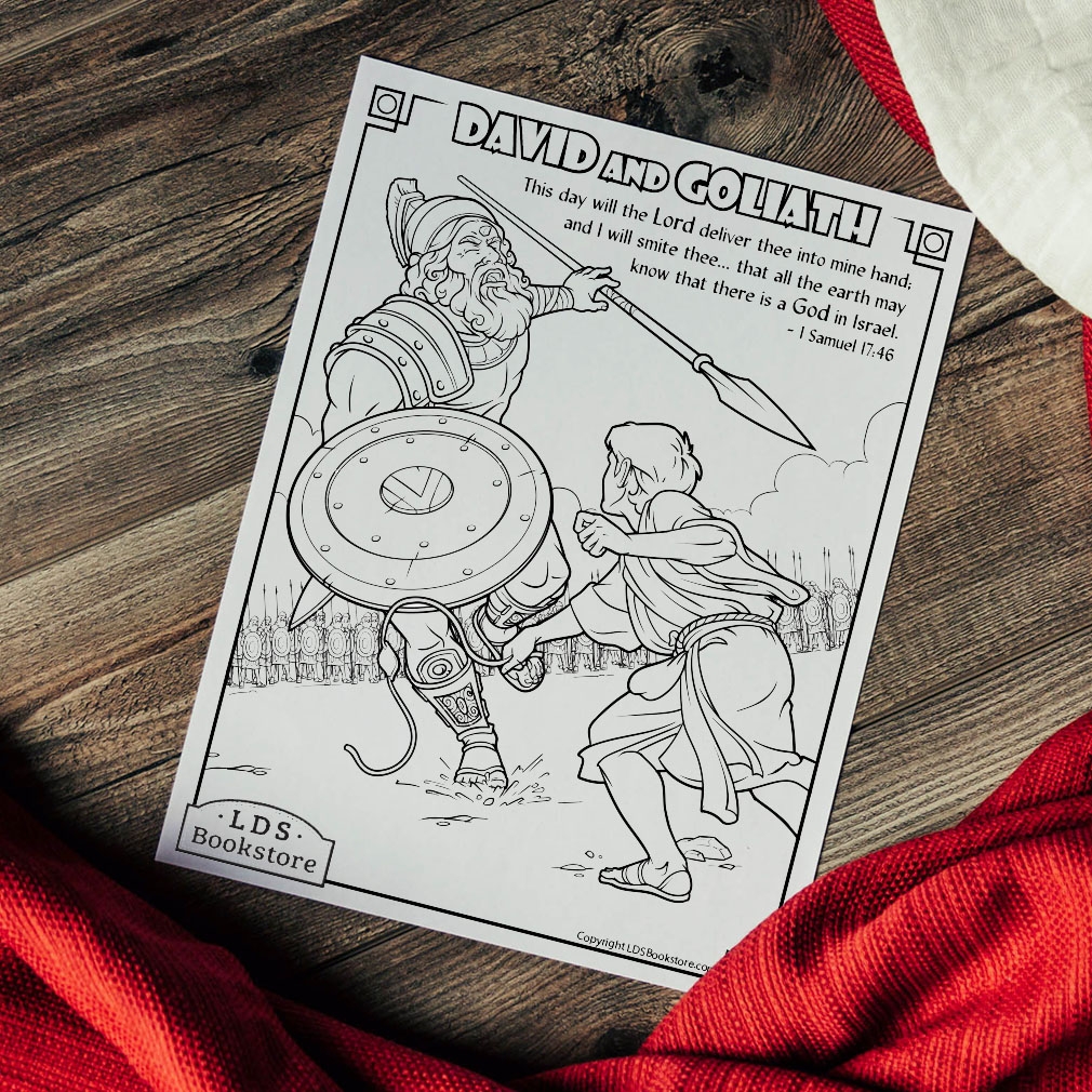 David And Goliath Coloring Page Free