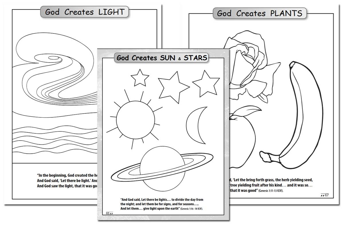 Days Of Creation Coloring Book Free DIY Homeschooler