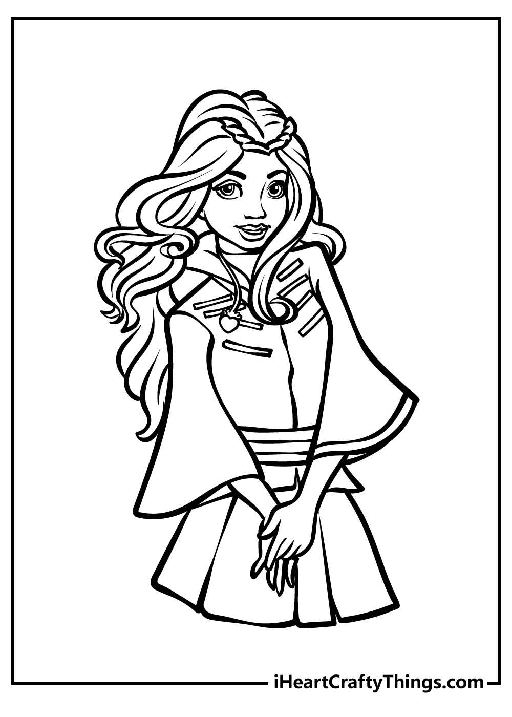 Descendants Coloring Pages 100 Free Printables Worksheets Library