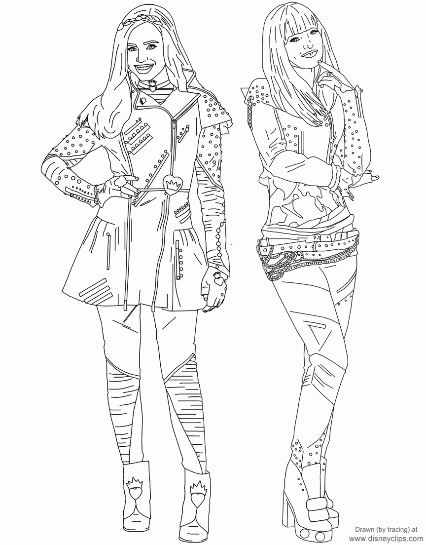 Free Disney Descendants Coloring Pages