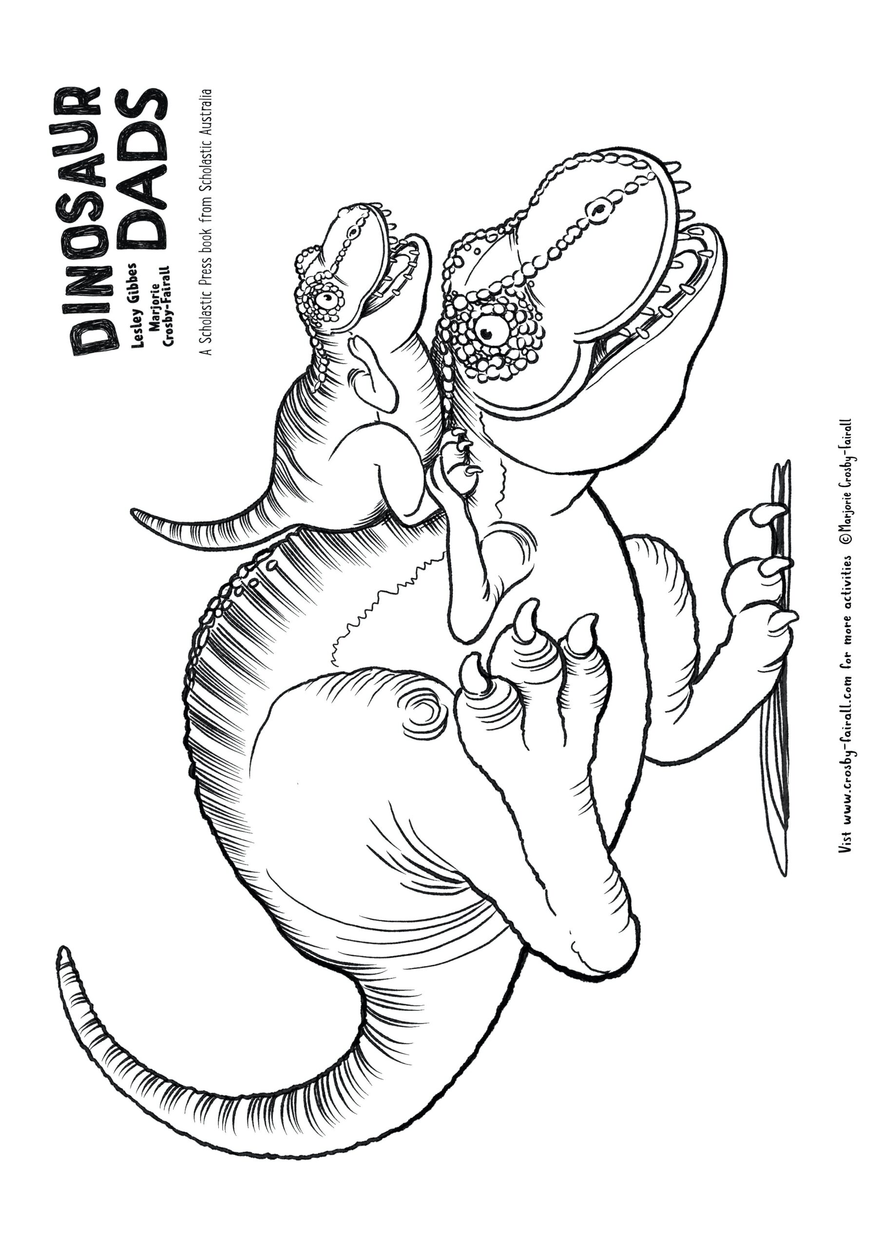 T Rex Coloring Page Free