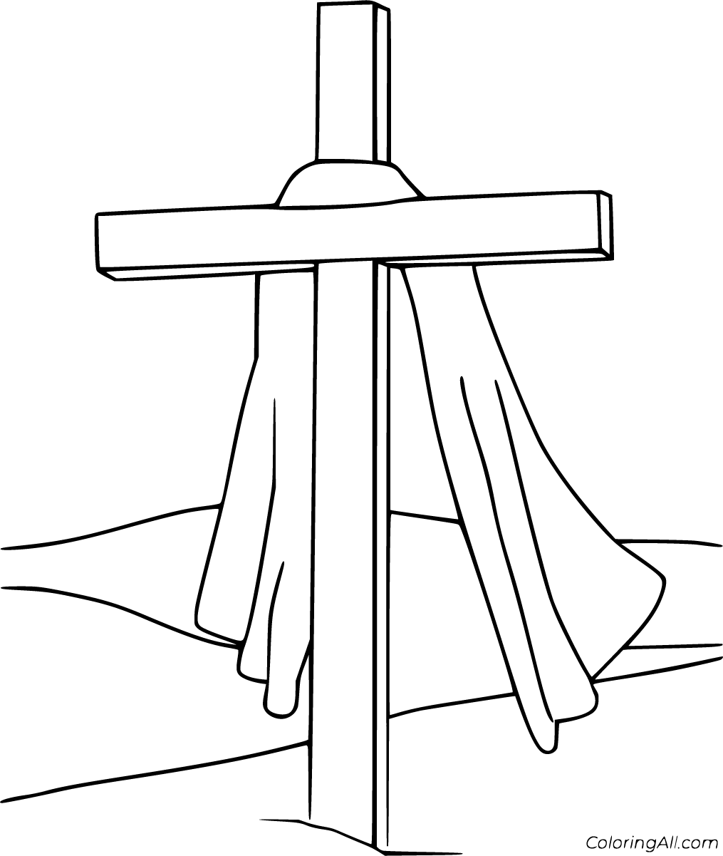 Easter Cross Coloring Pages 40 Free Printables ColoringAll