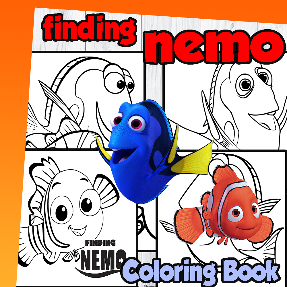 Finding Nemo Coloring Pages For Kids Girls Boys Teens School Activity Made By Teachers
