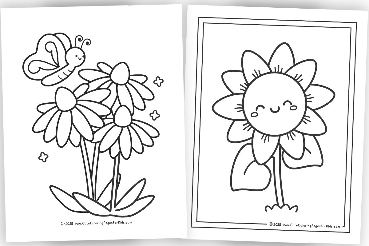 Flower Coloring Pages For Adults Free