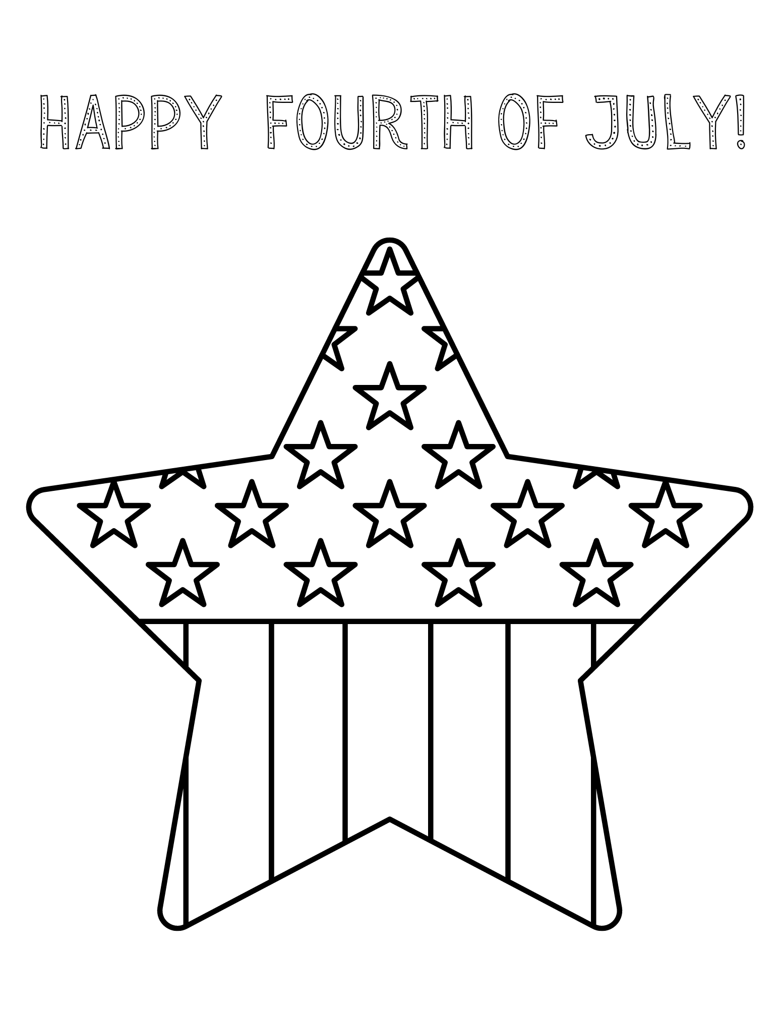 Free 4th Of July Coloring Pages For Kids Xoxoerinsmith