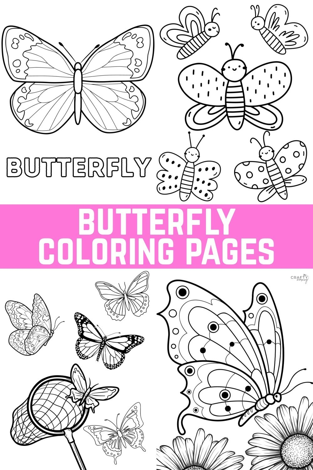 Free Printable Coloring Pages Of Butterflies