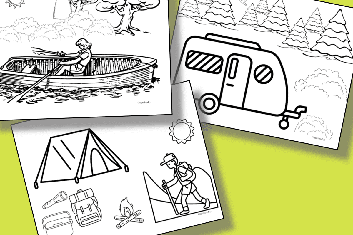Camp Coloring Pages Free