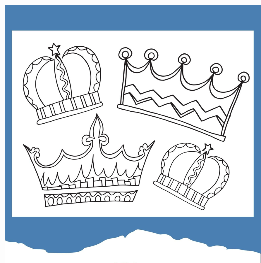 Free Crown Coloring Pages Stevie Doodles