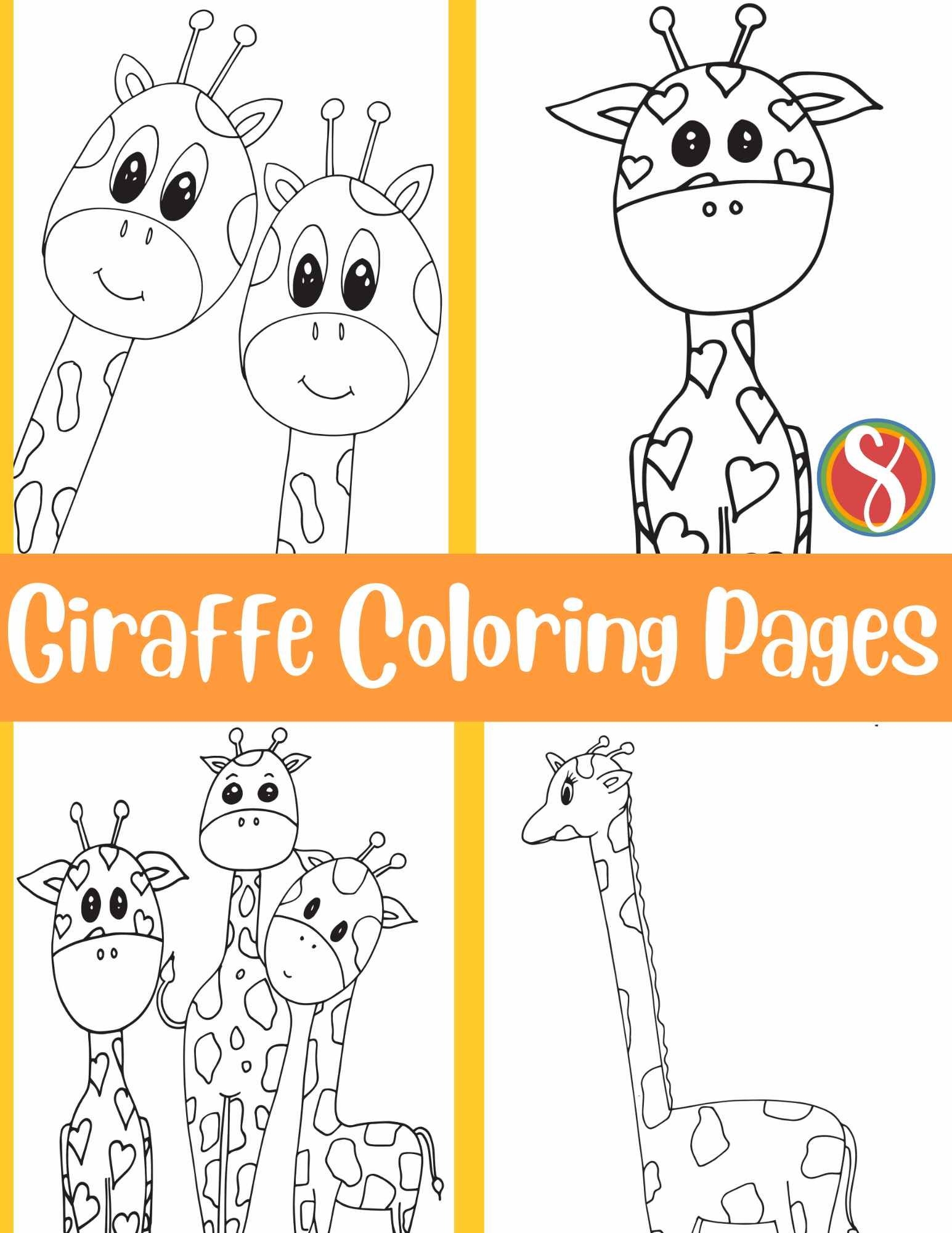 Free Giraffe Coloring Pages Stevie Doodles