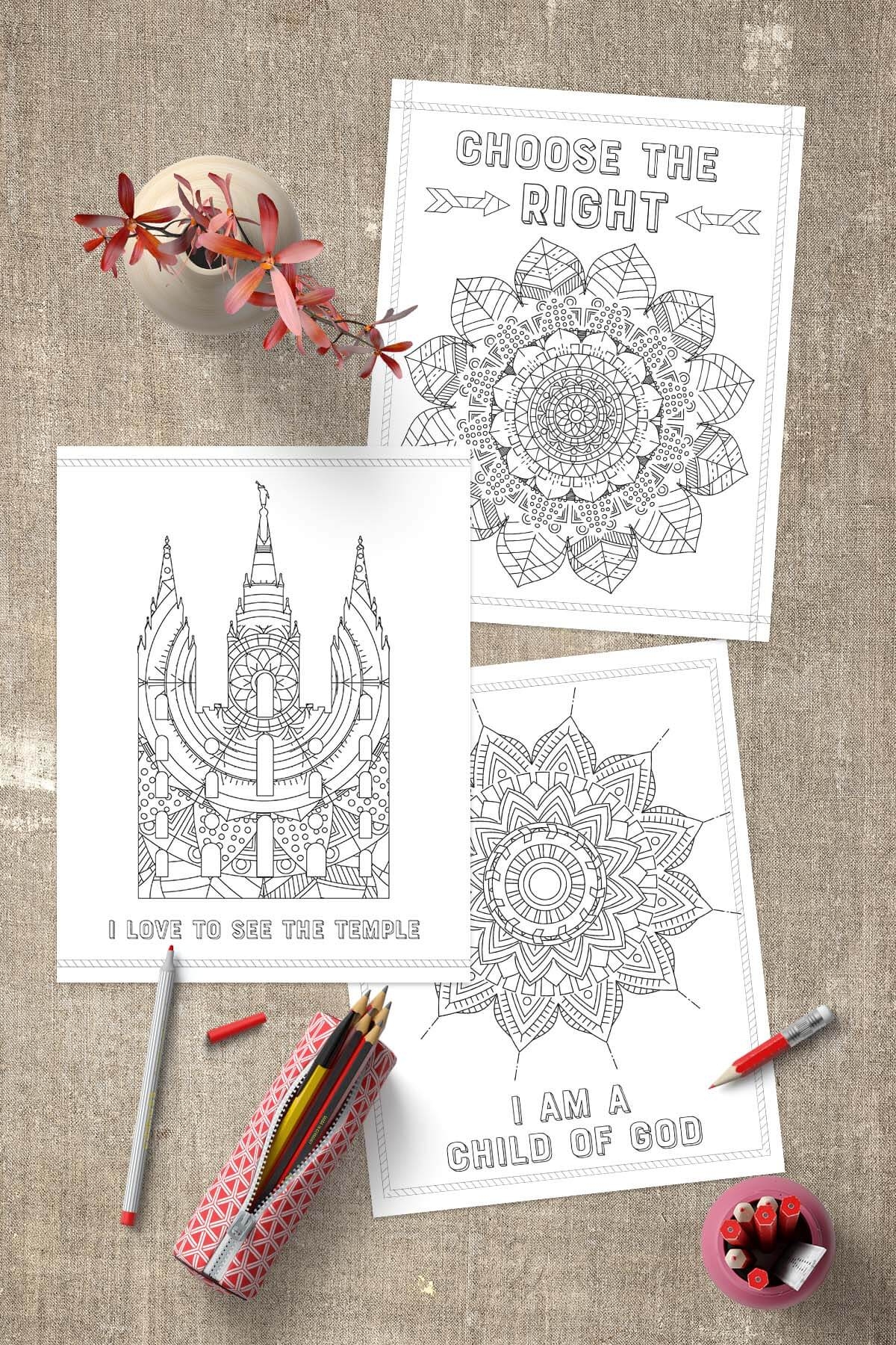 Free LDS Coloring Pages Www TeepeeGirl