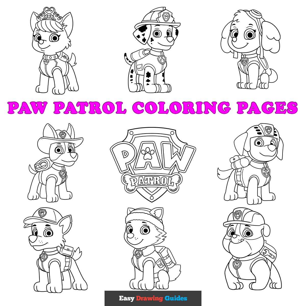 Paw Patrol Coloring Page Printable