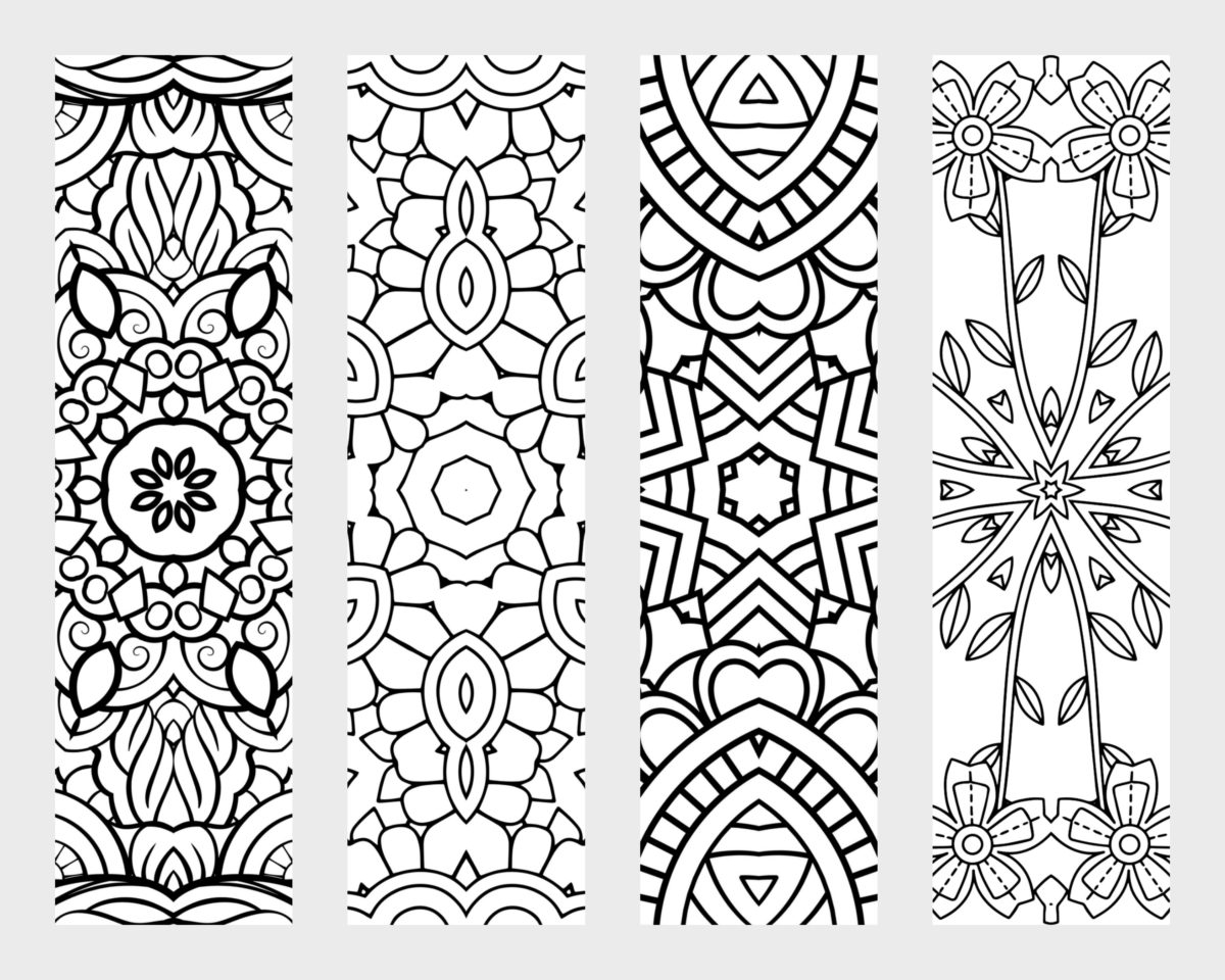 Free Printable Bookmark Coloring Pages