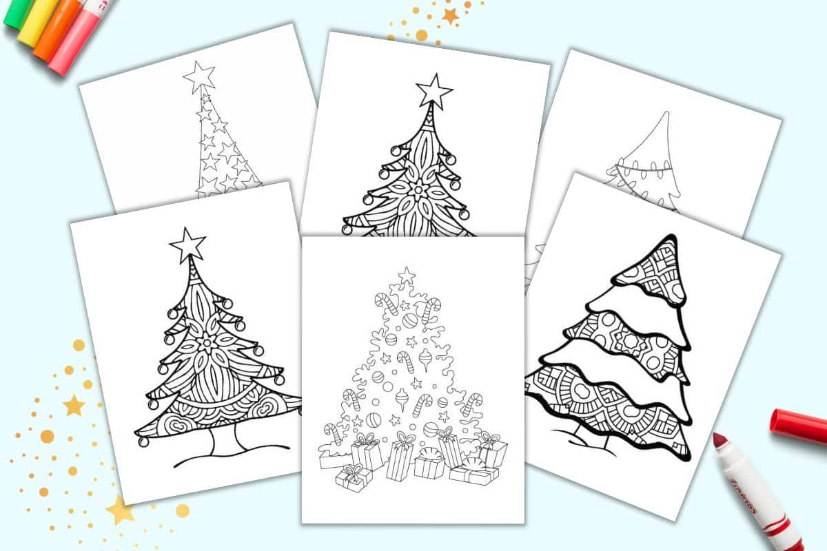 Free Coloring Pages Christmas Tree