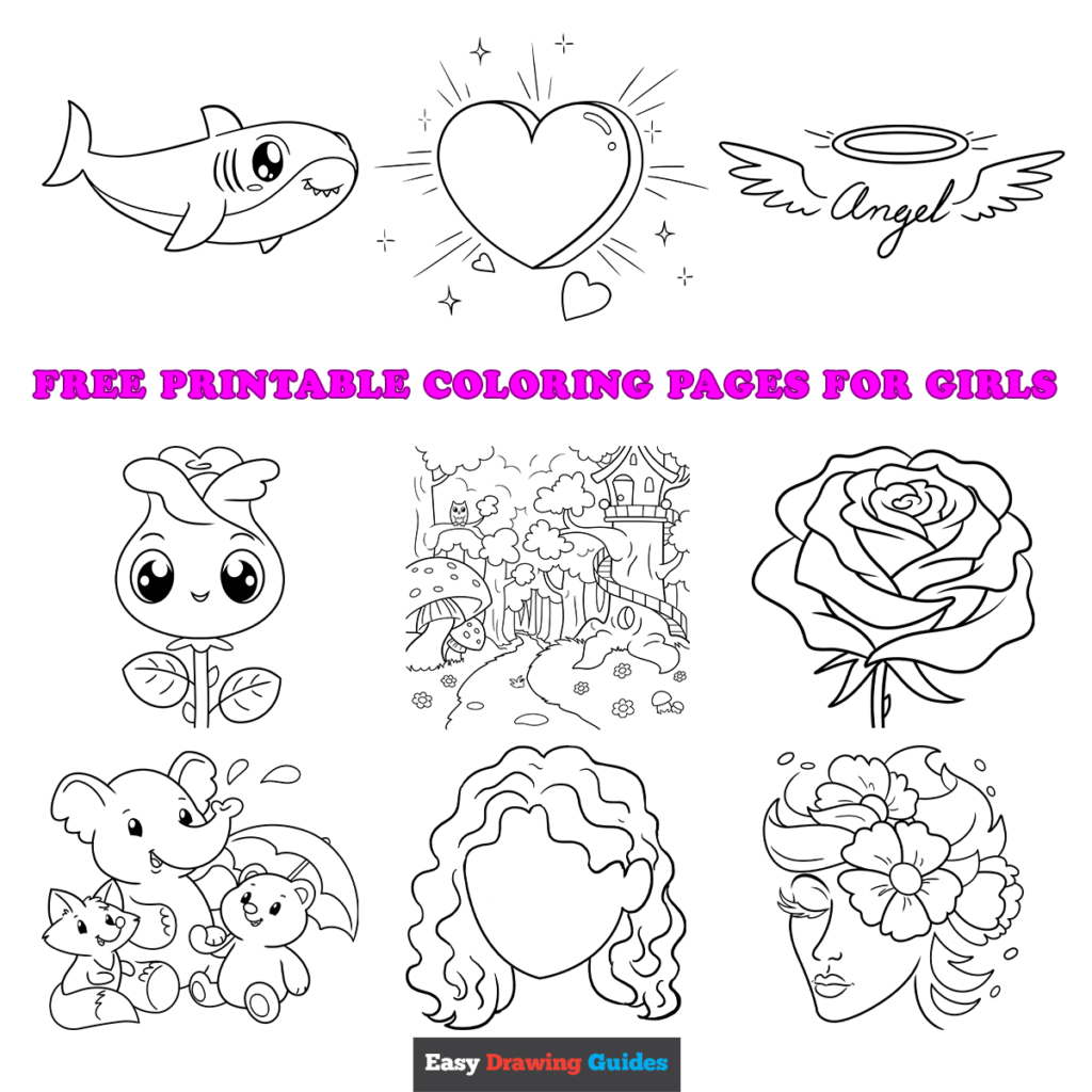 Printable Girly Coloring Pages