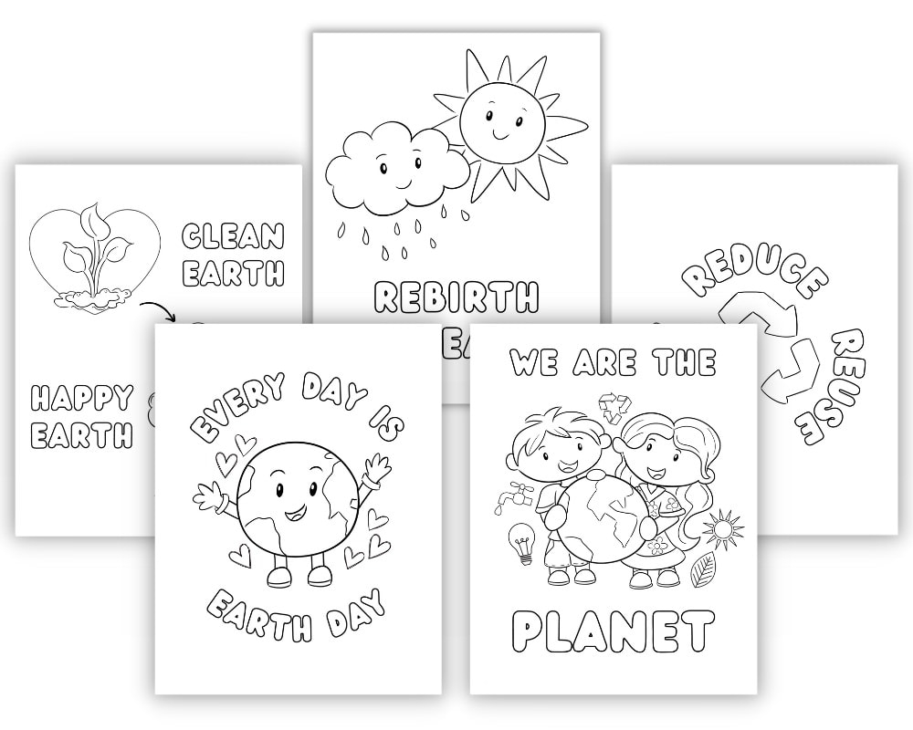 Earth Day Free Coloring Pages