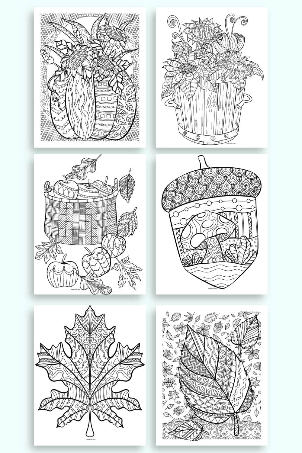 Free Fall Printables Coloring Pages Pdf