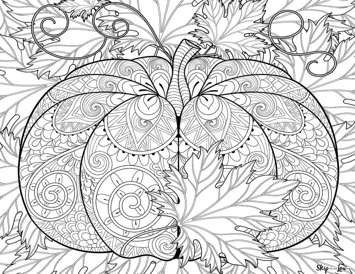 Fall Printable Color Pages