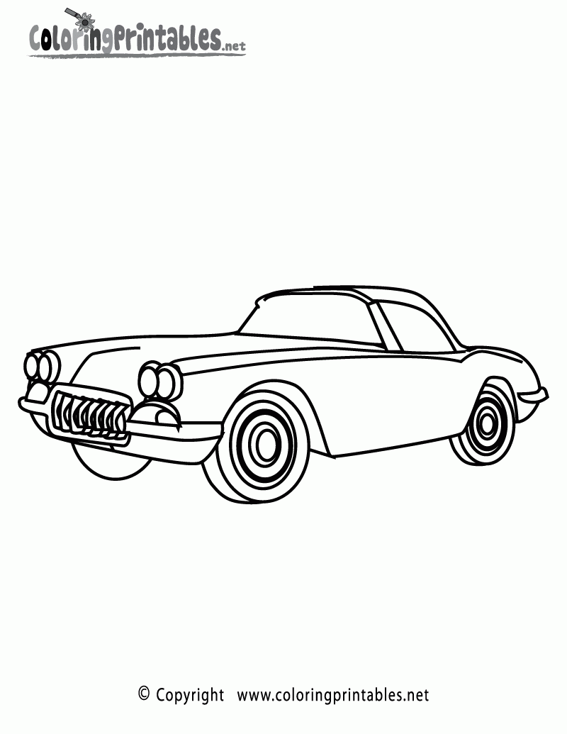 Free Printable Coloring Pages Of Cars