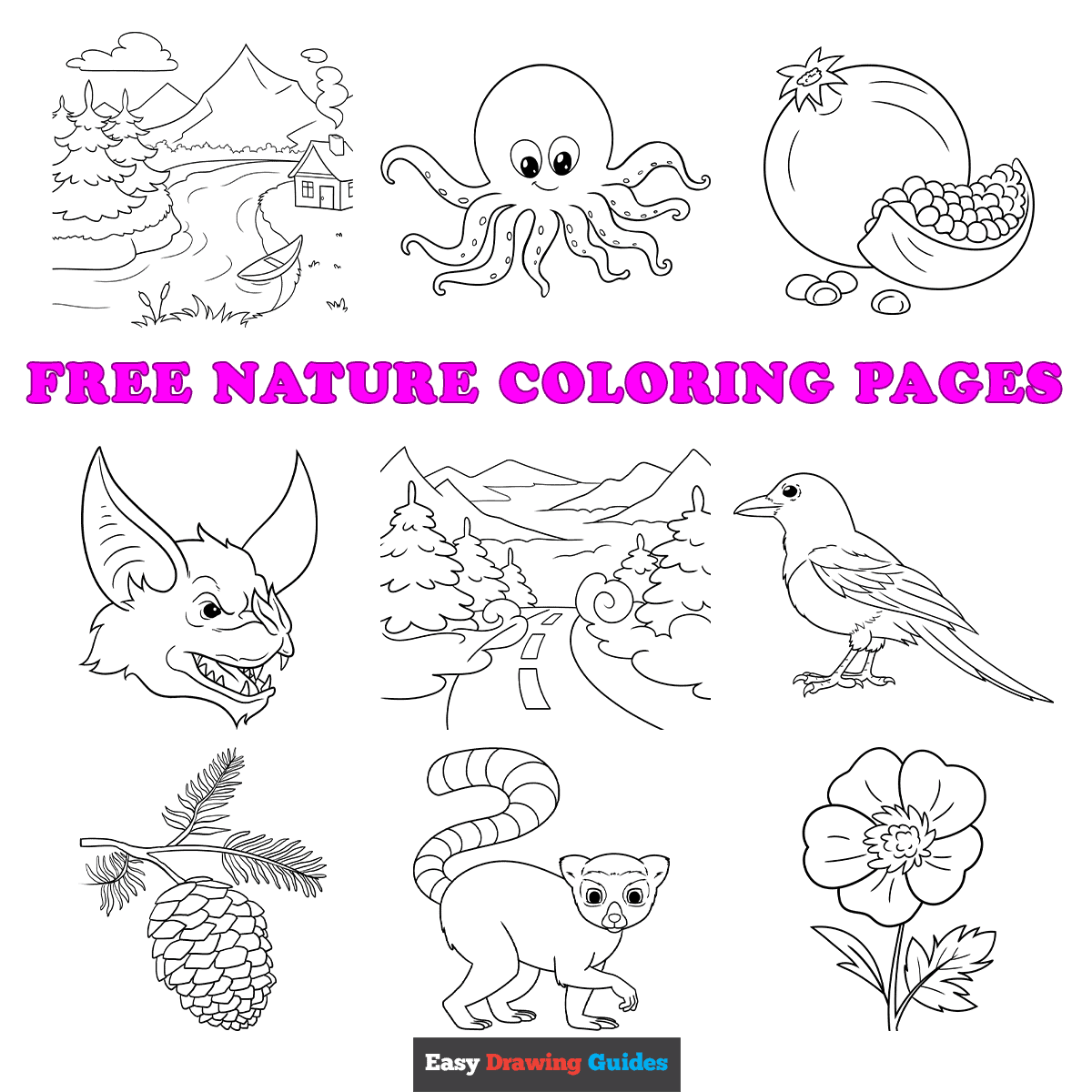 Printable Coloring Pages Nature