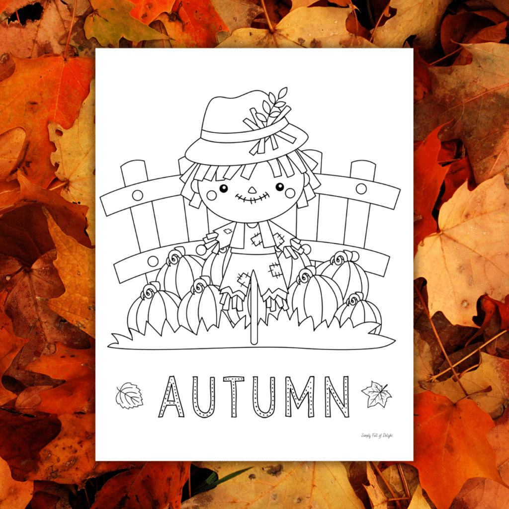 Free Printable Scarecrow Coloring Pages For Kids Simply Full Of Delight