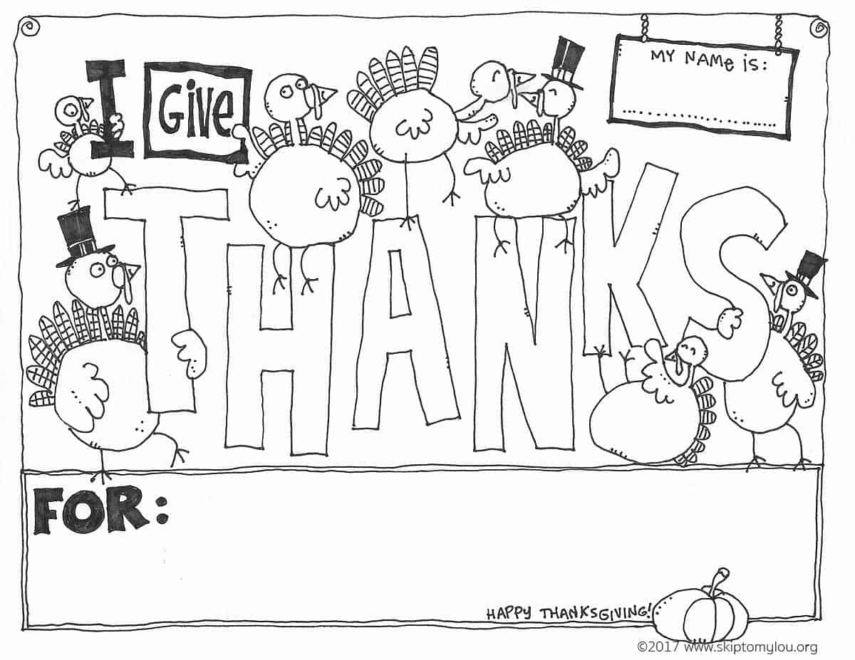Free Printable Thanksgiving Coloring Sheets Top