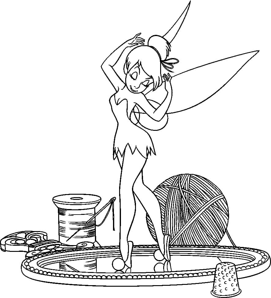 Free Printable Tinkerbell Coloring Page Download Print Or Color Online For Free
