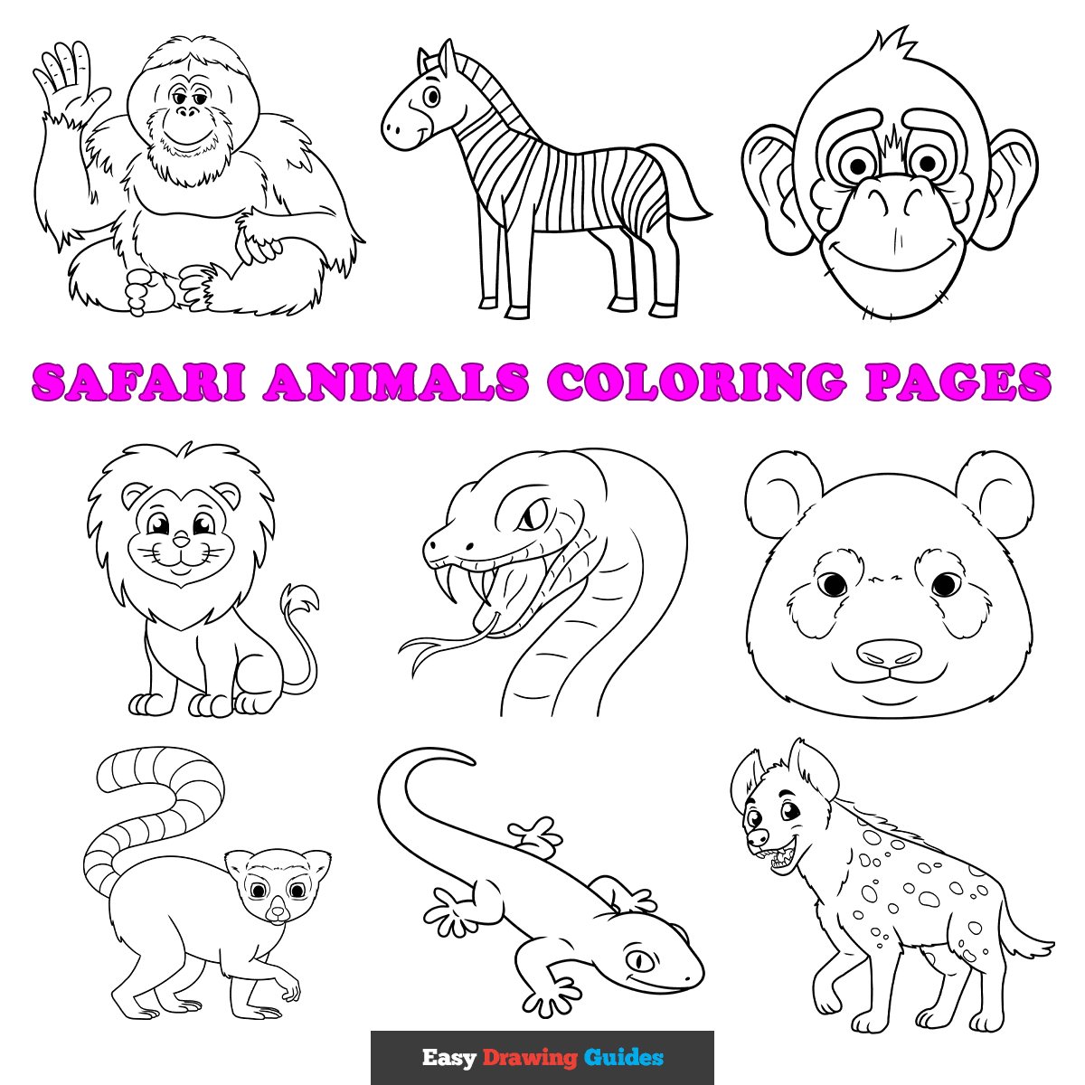 Printable African Savanna Coloring Pages