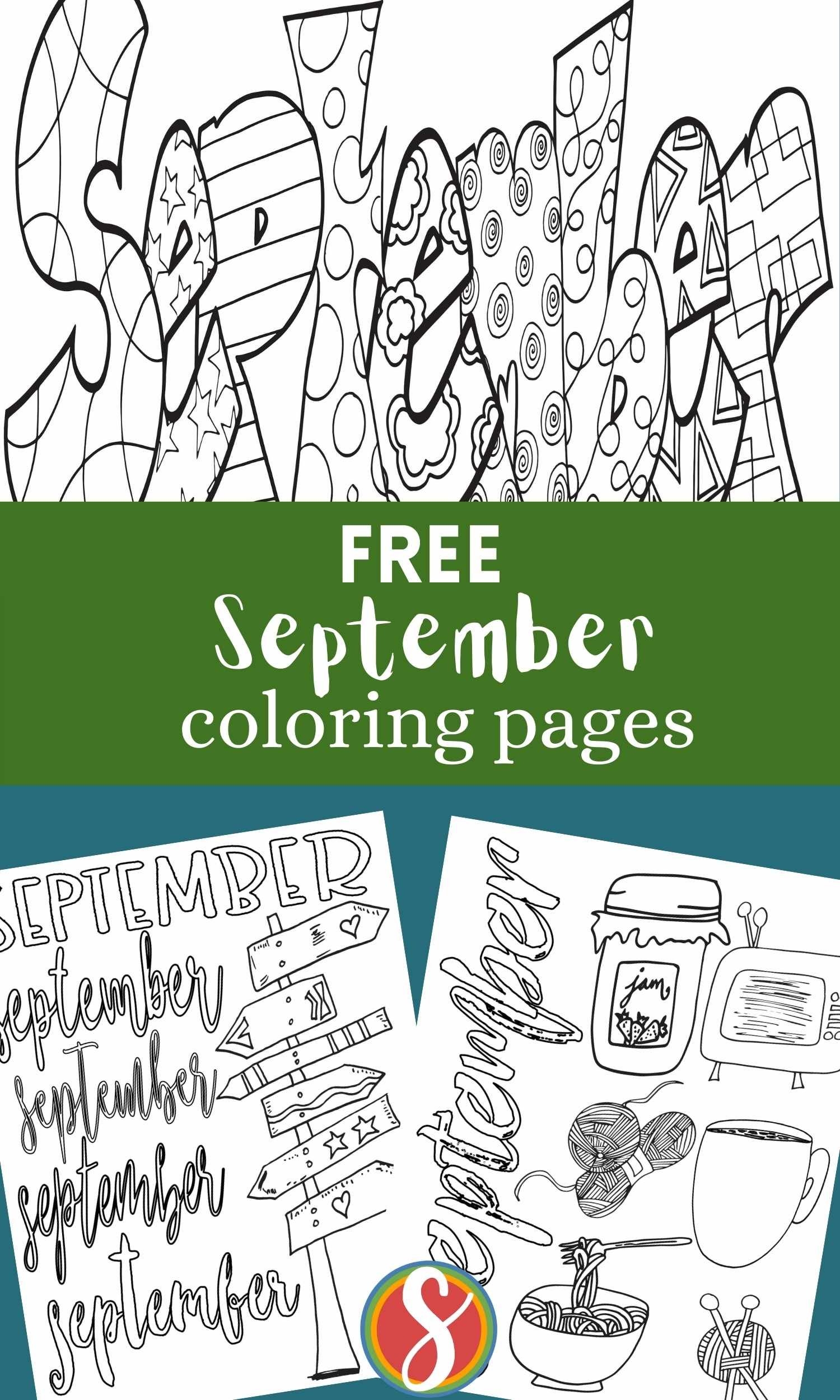 Free September Coloring Pages