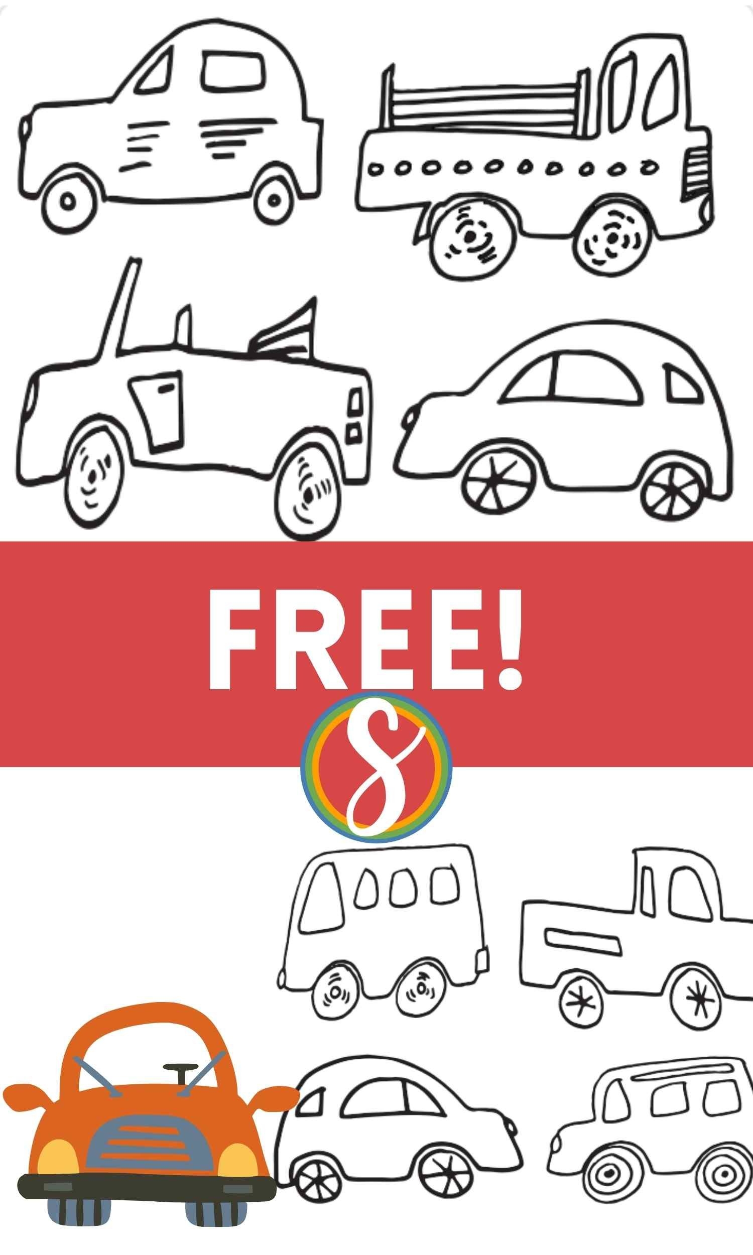 Car Coloring Pages Free Printable
