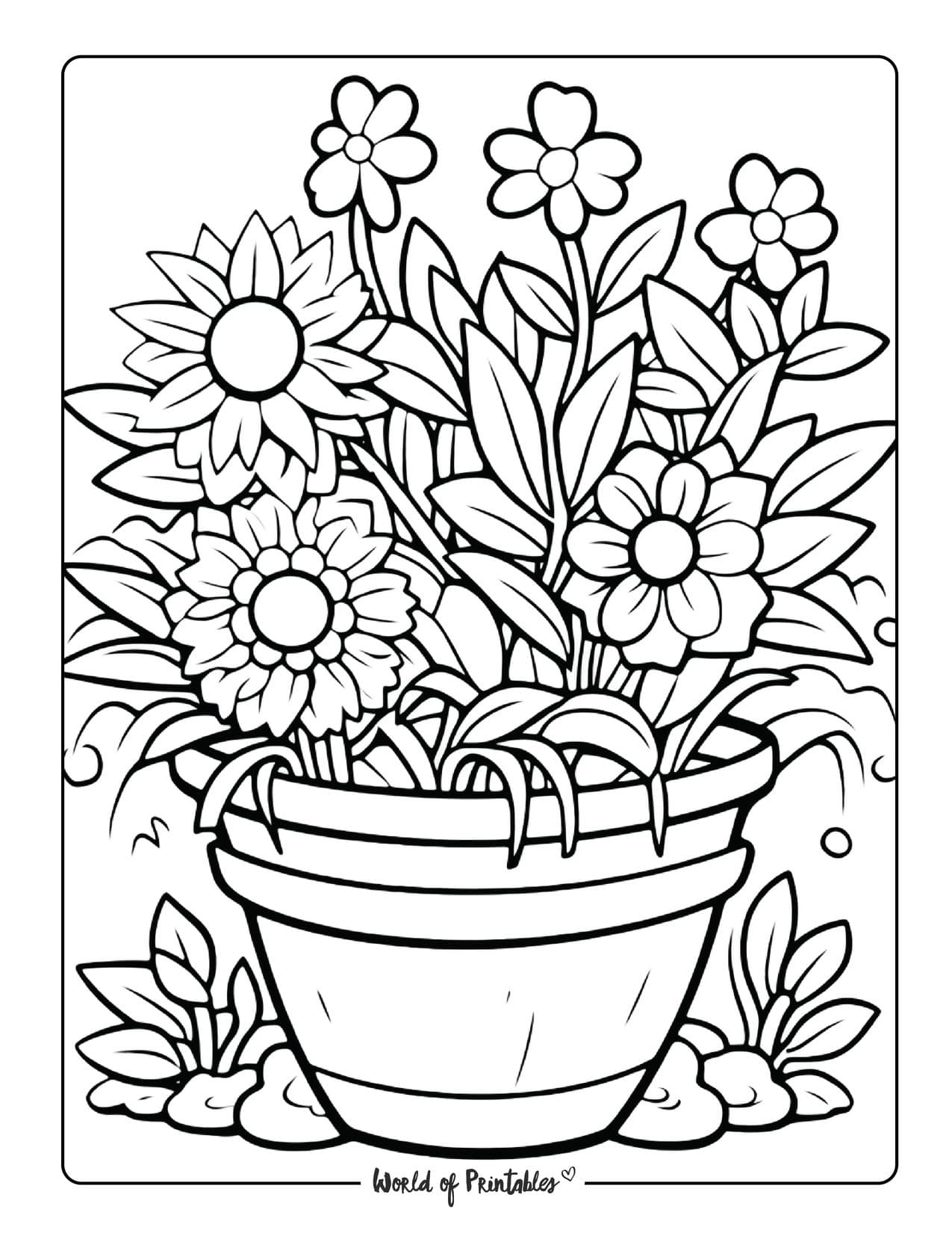 Free Gardening Coloring Pages