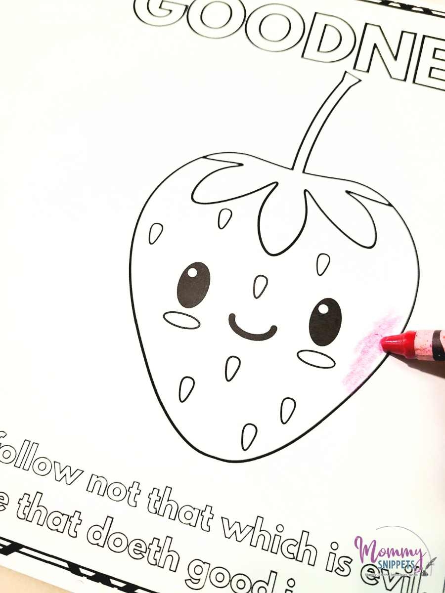 Free Fruit Of The Spirit Coloring Pages
