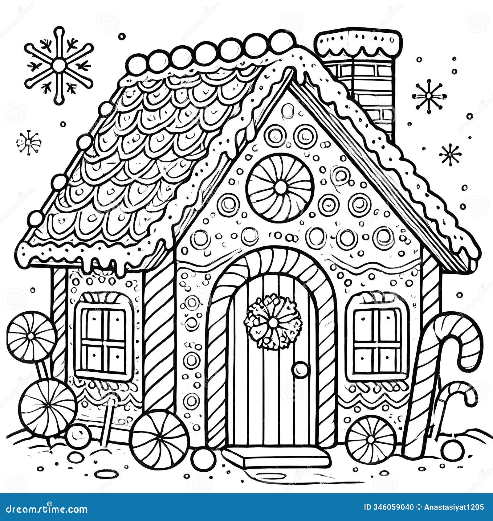 Gingerbread House Coloring Stock Illustrations 381 Gingerbread House Coloring Stock Illustrations Vectors Clipart Dreamstime