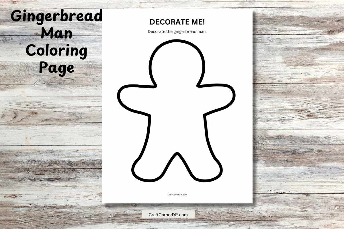 Printable Gingerbread Coloring Pages