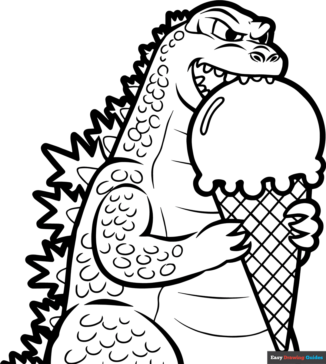 Godzilla Free Coloring Pages
