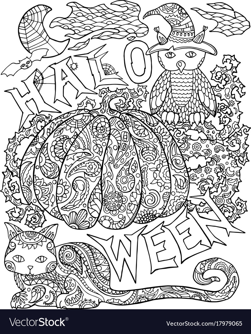 Free Adult Halloween Coloring Pages