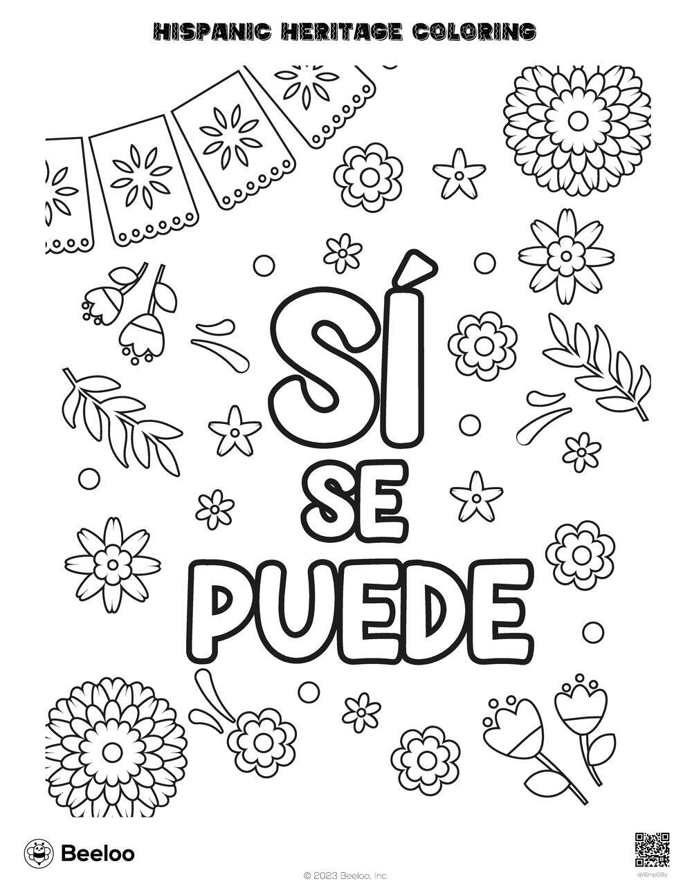Free Printable Hispanic Heritage Month Coloring Pages